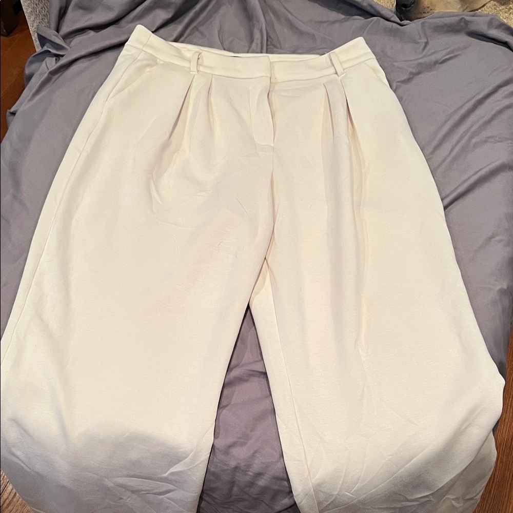 Dynamite Cream Wide Leg Pants